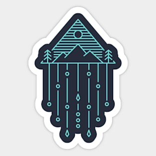 Nature Geometry 1 Sticker